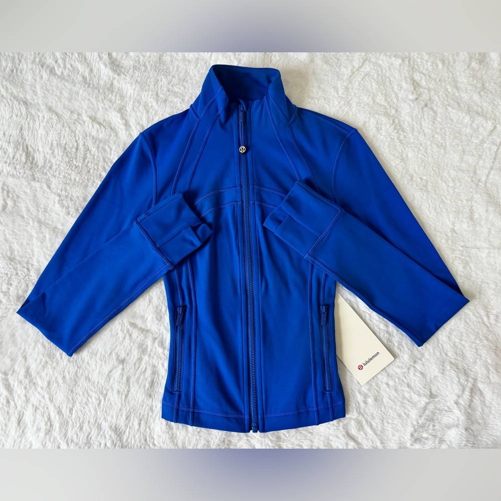 LULULEMON DEFINE JACKET CROPPED GALACTIC COBALT SIZE 4 NWT